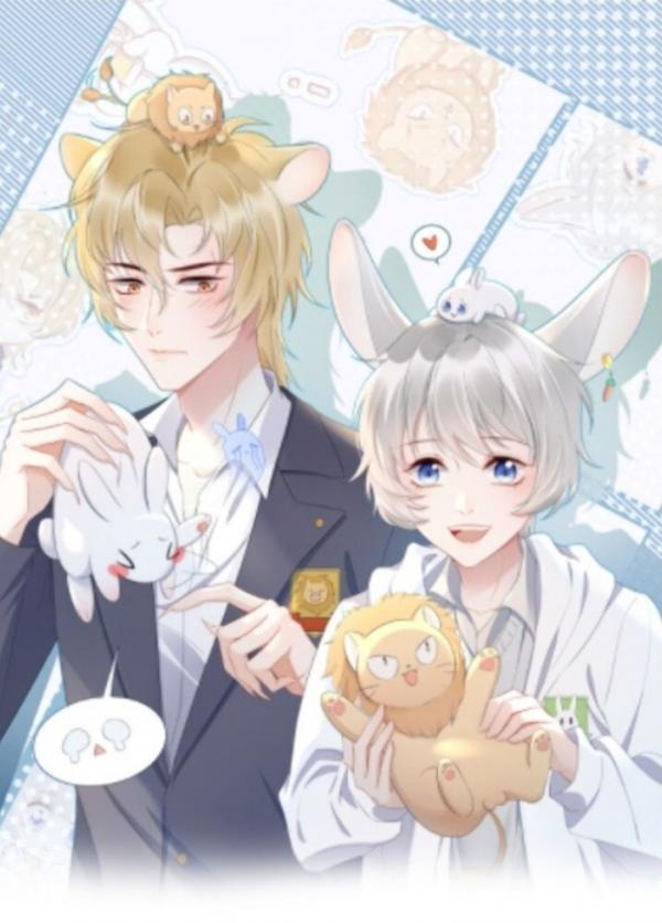 The lion Wants To Eat A Little Rabbit